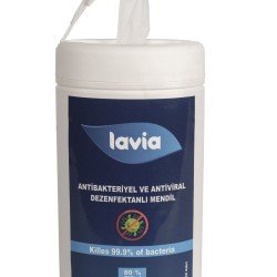 Lavia Antibakteriyel ve Antiviral Dezenfektanlı Mendil
